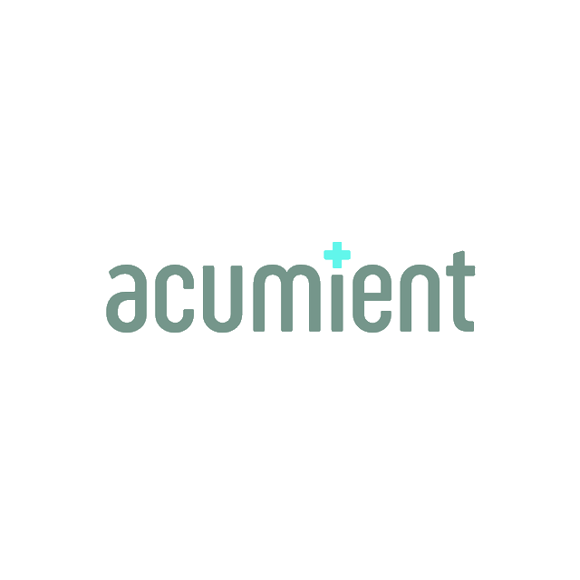 Acumient.com logo, a brandable .com business name for sale