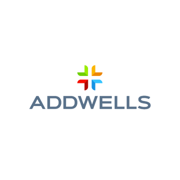 Addwells.com logo, a brandable .com business name for sale