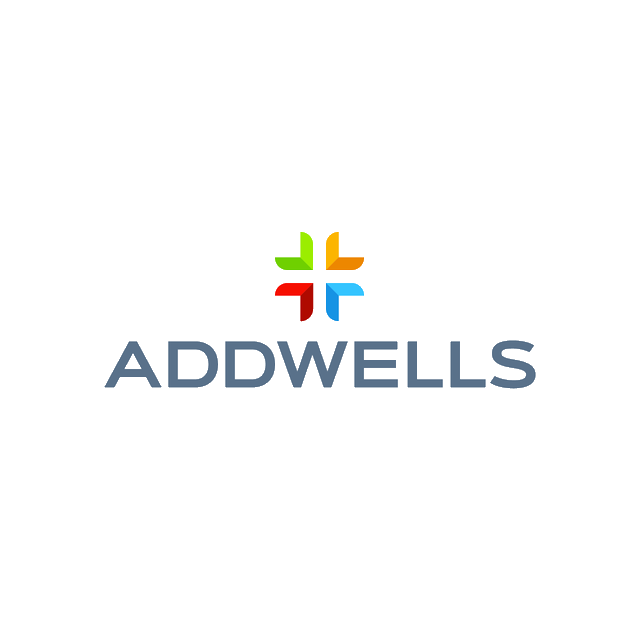 Addwells.com logo, a brandable .com business name for sale