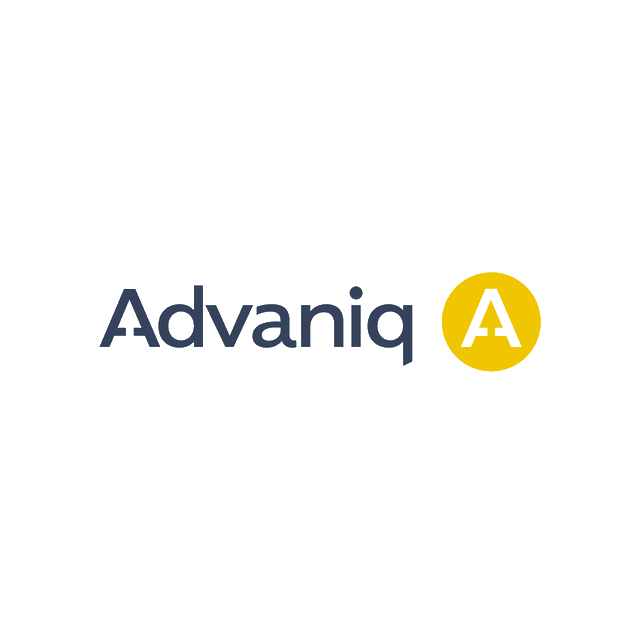 Advaniq.com logo, a brandable .com business name for sale