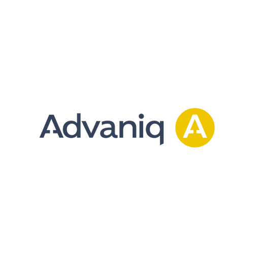 Advaniq.com logo, a brandable .com business name for sale