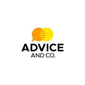 AdviceAndCo.com logo, a brandable .com business name for sale