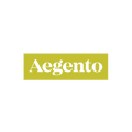 Aegento.com logo, a brandable .com business name for sale
