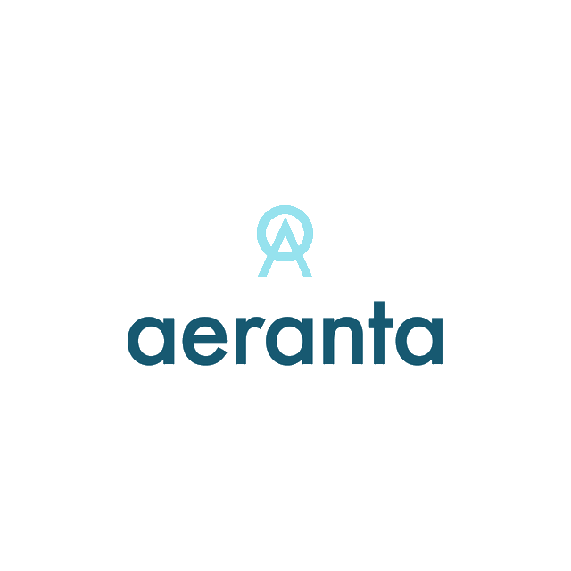 Aeranta.com logo, a brandable .com business name for sale