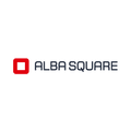 AlbaSquare.com logo, a brandable .com business name for sale