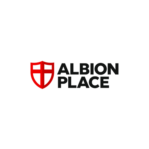 AlbionPlace.com logo, a brandable .com business name for sale