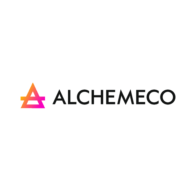 Alchemeco.com logo, a brandable .com business name for sale