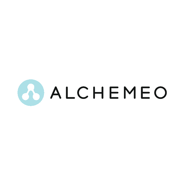 Alchemeo.com logo, a brandable .com business name for sale