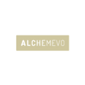 Alchemevo.com logo, a brandable .com business name for sale