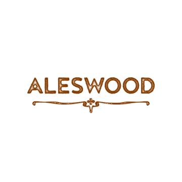 Aleswood.com logo, a brandable .com business name for sale