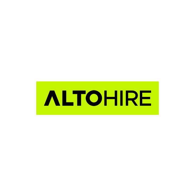 AltoHire.com logo, a brandable .com business name for sale