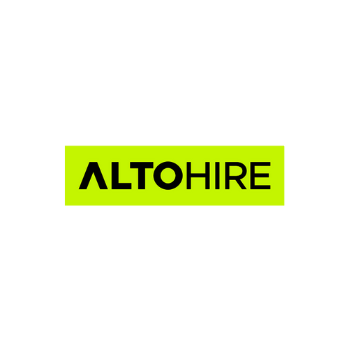 AltoHire.com logo, a brandable .com business name for sale