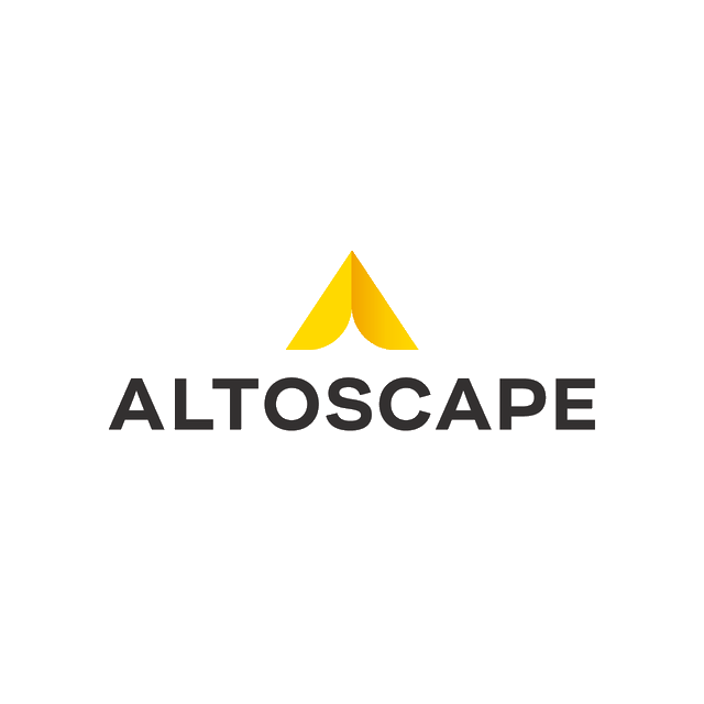 Altoscape.com logo, a brandable .com business name for sale