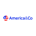 AmericaAndCo.com logo, a brandable .com business name for sale
