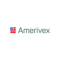 Amerivex.com logo, a brandable .com business name for sale
