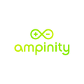 Ampinity.com logo, a brandable .com business name for sale