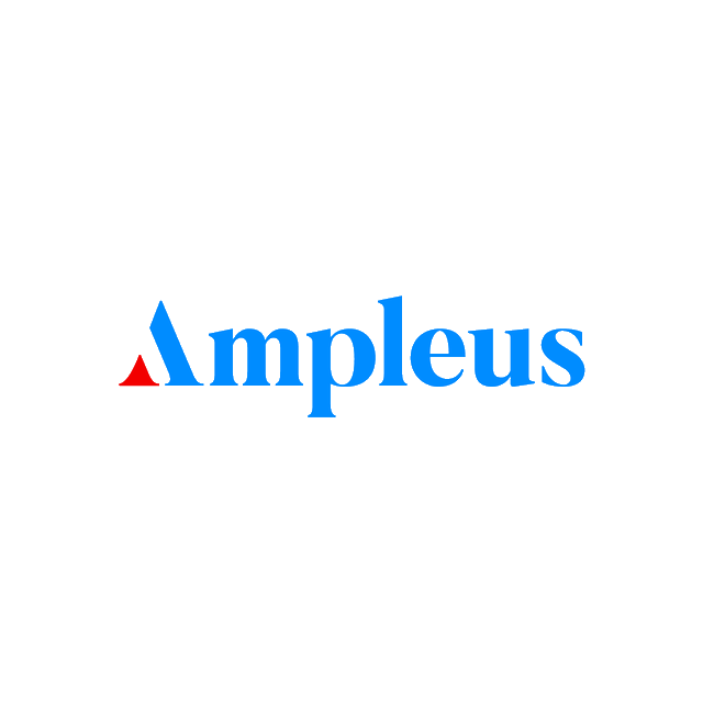 Ampleus.com logo, a brandable .com business name for sale