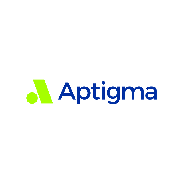 Aptigma.com logo, a brandable .com business name for sale