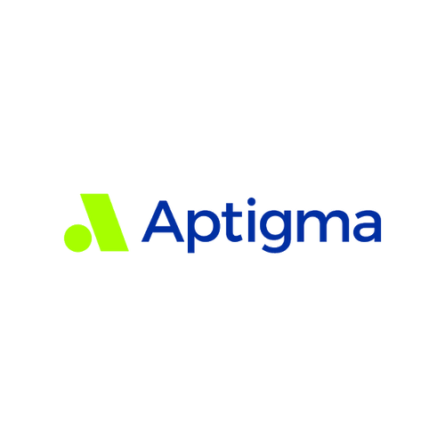 Aptigma.com logo, a brandable .com business name for sale