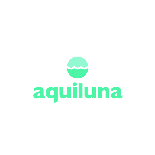 Aquiluna.com logo, a brandable .com business name for sale