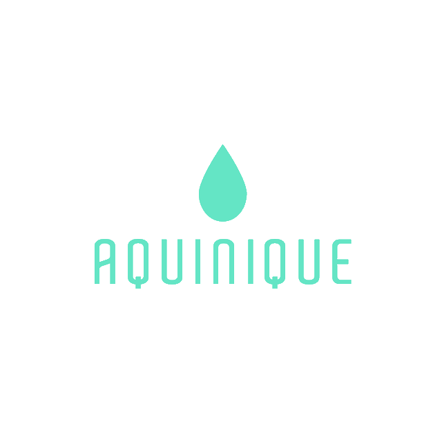 Aquinique.com logo, a brandable .com business name for sale
