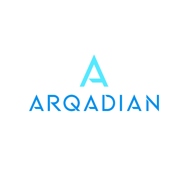 Arqadian.com logo, a brandable .com business name for sale