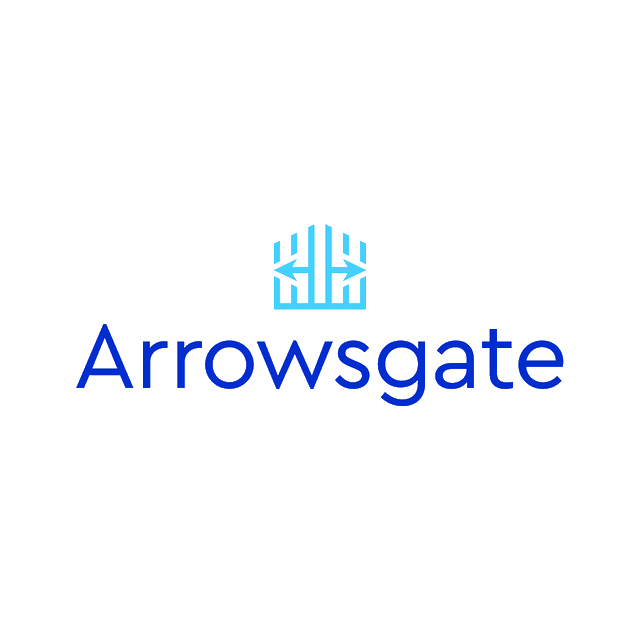 Arrowsgate.com logo, a brandable .com business name for sale