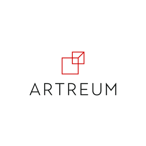 Artreum.com logo, a brandable .com business name for sale
