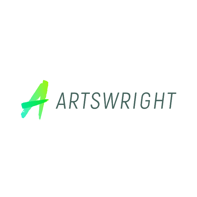 Artswright.com logo, a brandable .com business name for sale