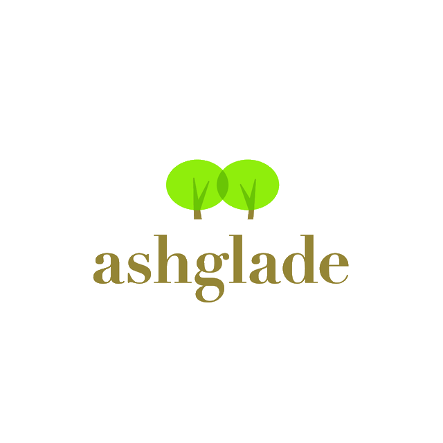 Ashglade.com logo, a brandable .com business name for sale
