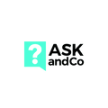 AskAndCo.com logo, a brandable .com business name for sale