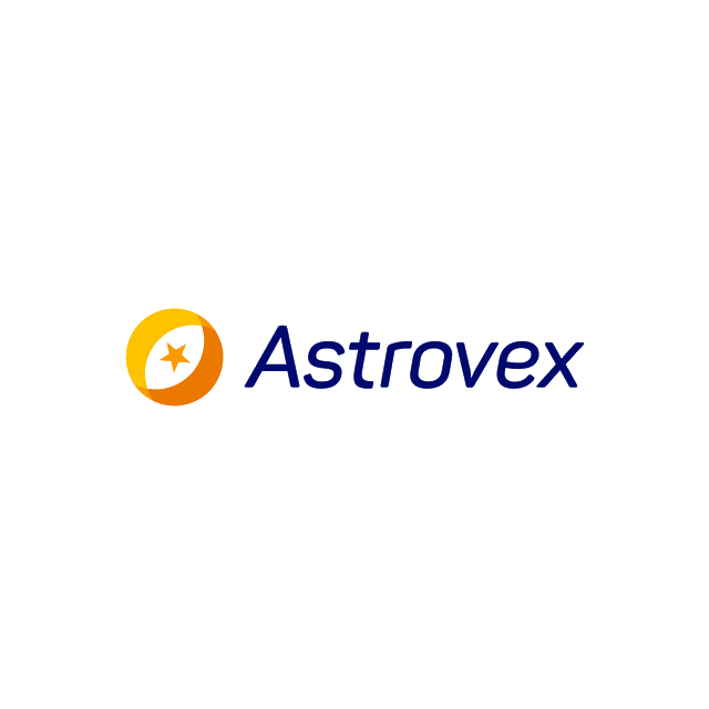 Astrovex.com logo, a brandable .com business name for sale