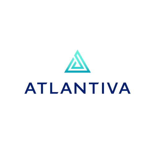 Atlantiva.com logo, a brandable .com business name for sale