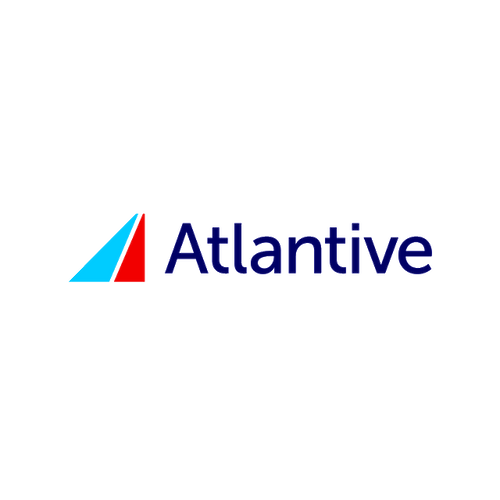 Atlantive.com logo, a brandable .com business name for sale