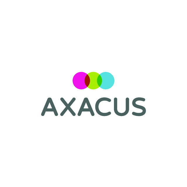 Axacus.com logo, a brandable .com business name for sale