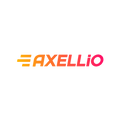 Axxelio.com logo, a brandable .com business name for sale