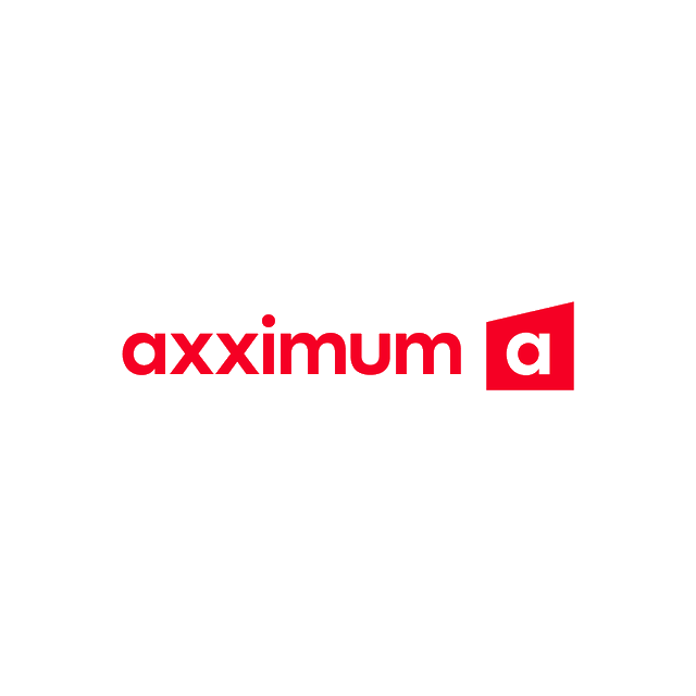 Axximum.com logo, a brandable .com business name for sale