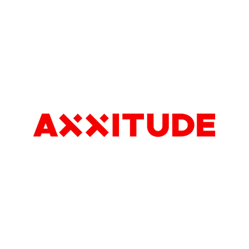 Axxitude.com logo, a brandable .com business name for sale