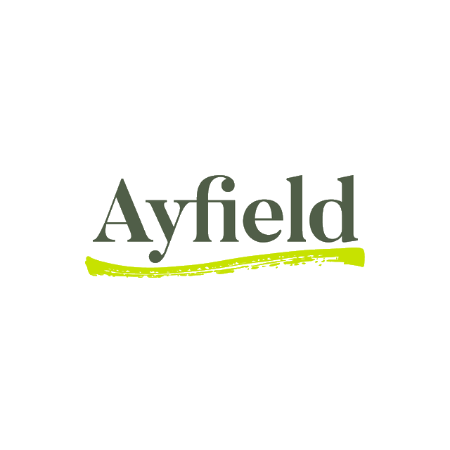 Ayfield.com logo, a brandable .com business name for sale