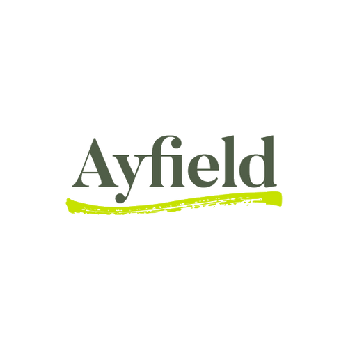 Ayfield.com logo, a brandable .com business name for sale