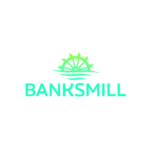 Banksmill.com logo, a brandable .com business name for sale