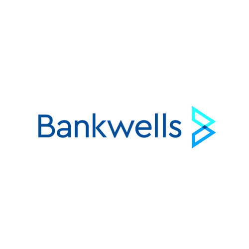 Bankwells.com logo, a brandable .com business name for sale