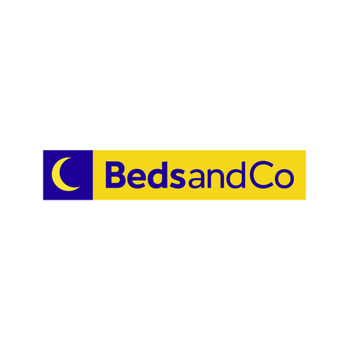 BedsAndCo.com logo, a brandable .com business name for sale