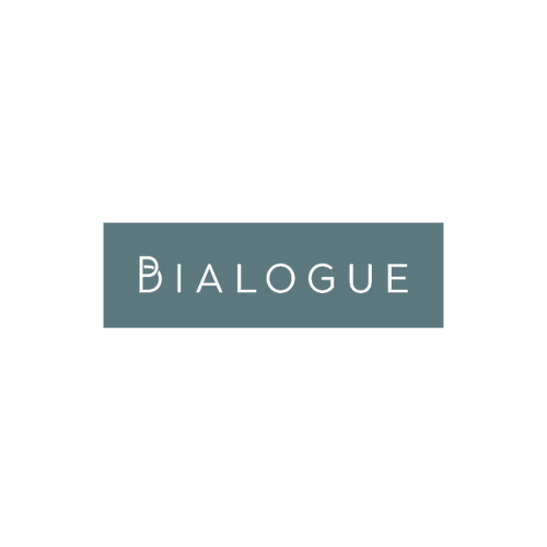 Bialogue.com logo, a brandable .com business name for sale