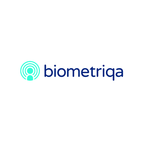 Biometriqa.com logo, a brandable .com business name for sale