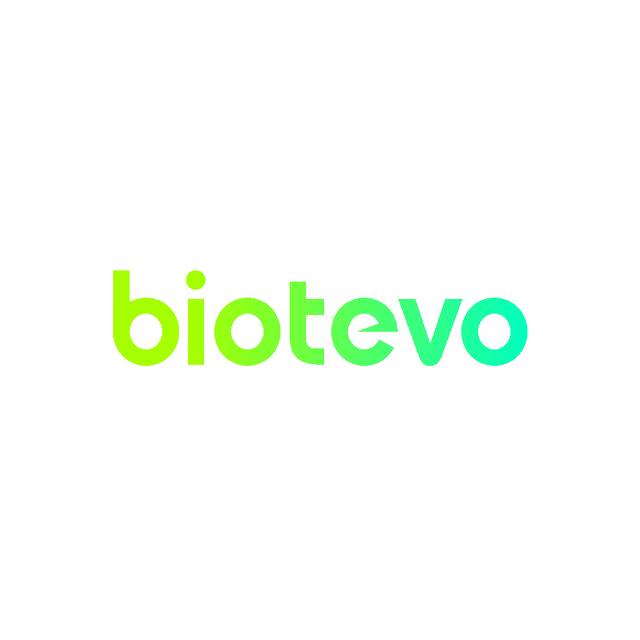 Biotevo.com logo, a brandable .com business name for sale