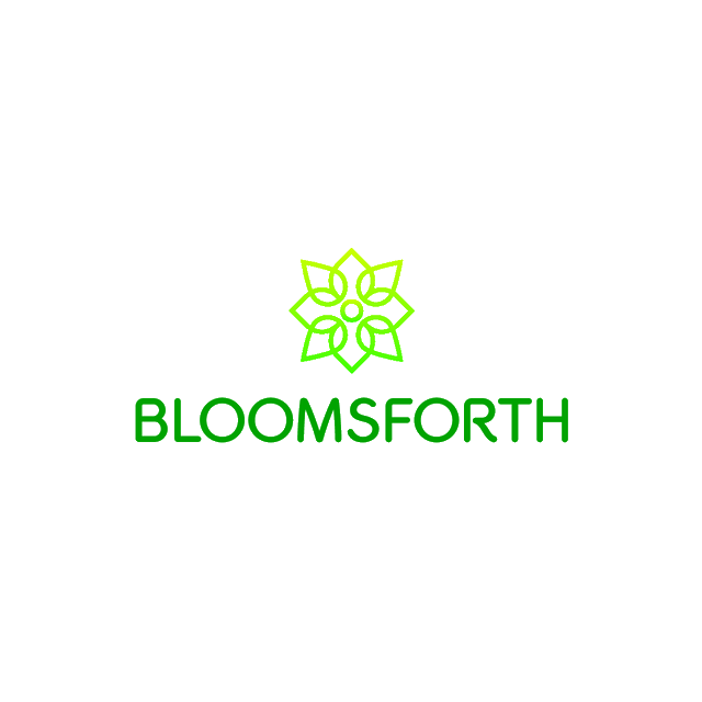 Bloomsforth.com logo, a brandable .com business name for sale