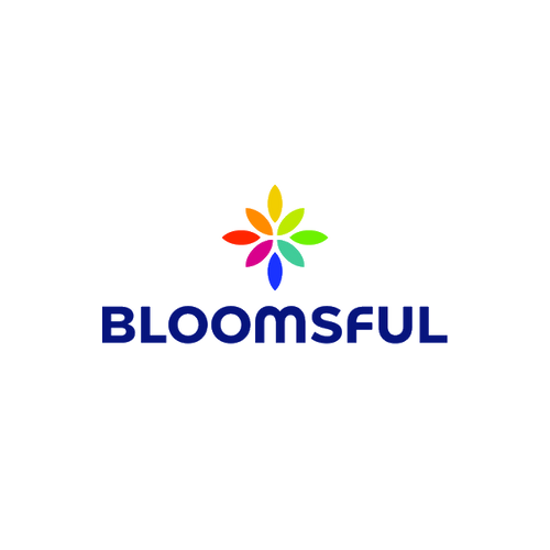 Bloomsful.com logo, a brandable .com business name for sale