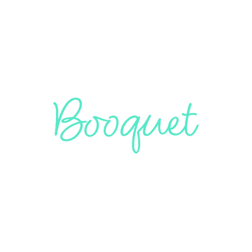 Booquet.com logo, a brandable .com business name for sale