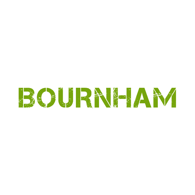 Bournham.com logo, a brandable .com business name for sale
